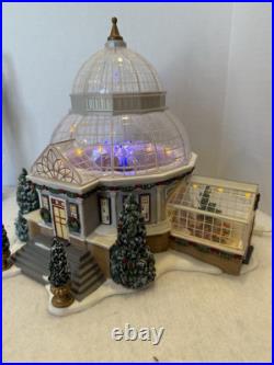 SIGNED Dept 56 Christmas in the City Crystal Gardens Conservatory #59219 MIB