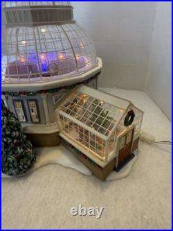 SIGNED Dept 56 Christmas in the City Crystal Gardens Conservatory #59219 MIB