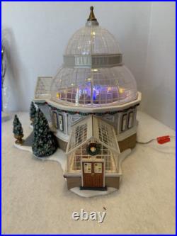 SIGNED Dept 56 Christmas in the City Crystal Gardens Conservatory #59219 MIB