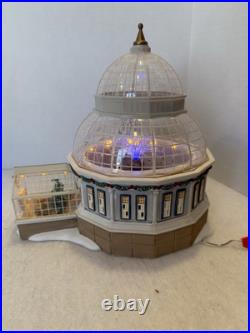 SIGNED Dept 56 Christmas in the City Crystal Gardens Conservatory #59219 MIB