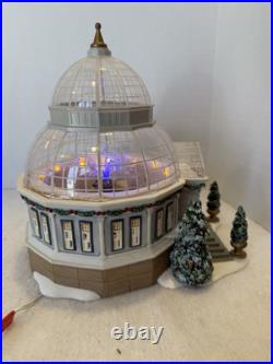SIGNED Dept 56 Christmas in the City Crystal Gardens Conservatory #59219 MIB