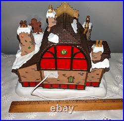 Santas Wonderland Mrs Claus Kitchen Baking Elves Lemax Christmas Village Animate