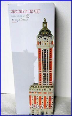 Singer Building Christmas in the City Dept 56 Lighted 6000569 NIB