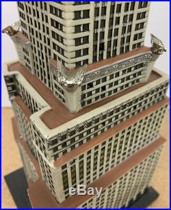 The Chrysler Building Dept 56 Christmas In The City Village WithAdapter 2013 & Box