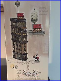 The Times Tower Department 56 Special Edition Gift Set Happy New Year 2000 new
