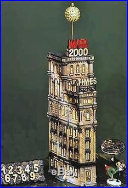 Times Tower New York BRAND NEW Dept. 56 Christmas In The City Village CIC