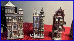Used Christmas in the City Village hand-painted in good condition