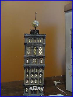 VIDEO Dept 56 55510 Times Square Tower Happy New Year Animated Ball Drop Village