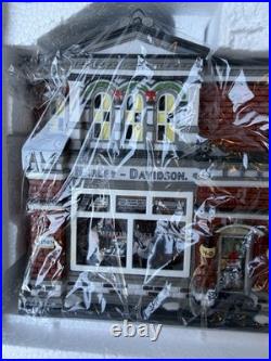 VINTAGE Department 56 Christmas in the City Harley-Davidson Dealership 56.59202