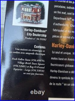 VINTAGE Department 56 Christmas in the City Harley-Davidson Dealership 56.59202