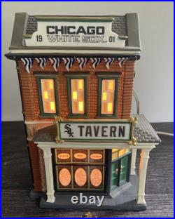 Vintage Dept 56 Chicago White Sox Tavern Christmas in the City Series READ