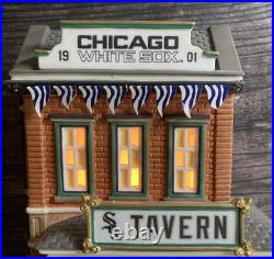 Vintage Dept 56 Chicago White Sox Tavern Christmas in the City Series READ