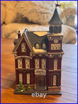 Vintage Dept 56 Christmas in the City 1995 Brighton School Building in Box